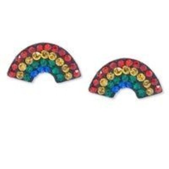 Giani Bernini rainbow sterling silver Stud earrings - Picture 1 of 3